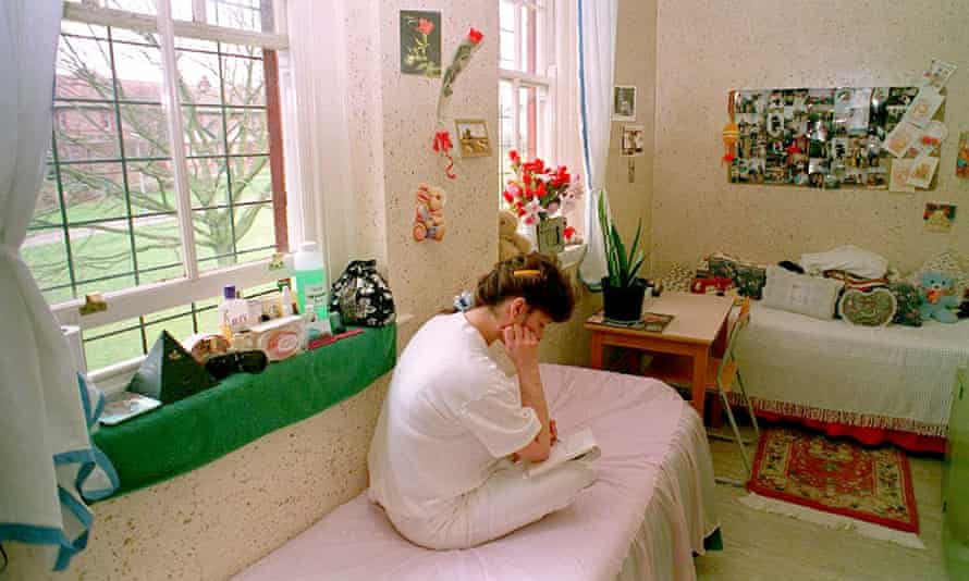 A typical room at Styal prison in 1995.