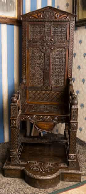 The black chair, given posthumously to Hedd Wyn at the national Eisteddfod