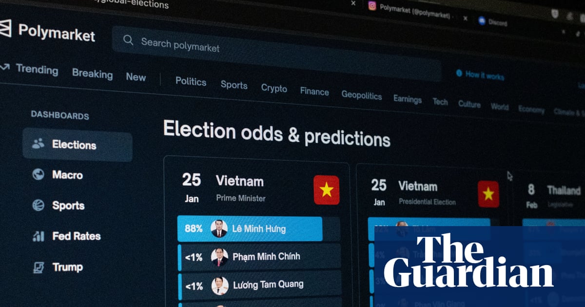 ‘Another way to gamble money’: booming prediction markets prompt confusion and concern