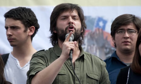 Gabriel Boric, who signed the letter to the Florida students along with fellow former students-turned-politicians Camilla Vallejo, Carol Kariola and Giorgio Jackson.
