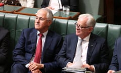 Malcolm Turnbull, left, with Andrew Robb