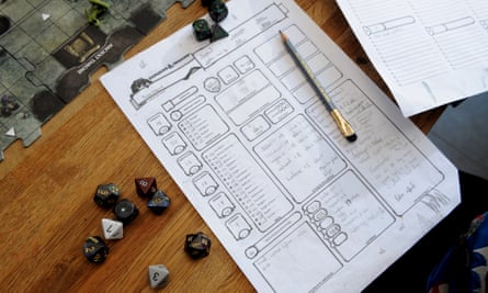 No screens in sight … the role-playing game Dungeons &amp; Dragons, now in its fifth edition.