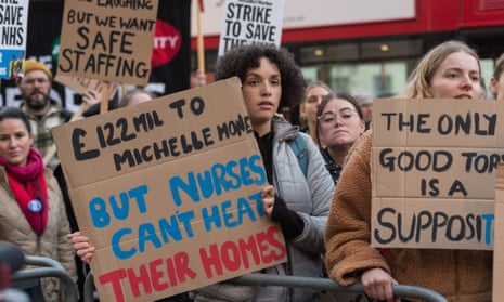 Nurses protest outside Downing Street