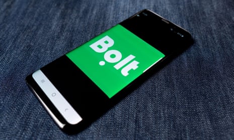Bolt logo visible on smartphone screen.