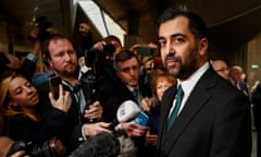 Humza Yousaf is sworn in as Scotland's first minister in Edinburgh on 28 March.