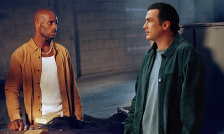 DMX, left, and Steven Seagal in Exit Wounds, 2001, a box-office smash that earned the rapper a multi-picture deal with Warner Bros.