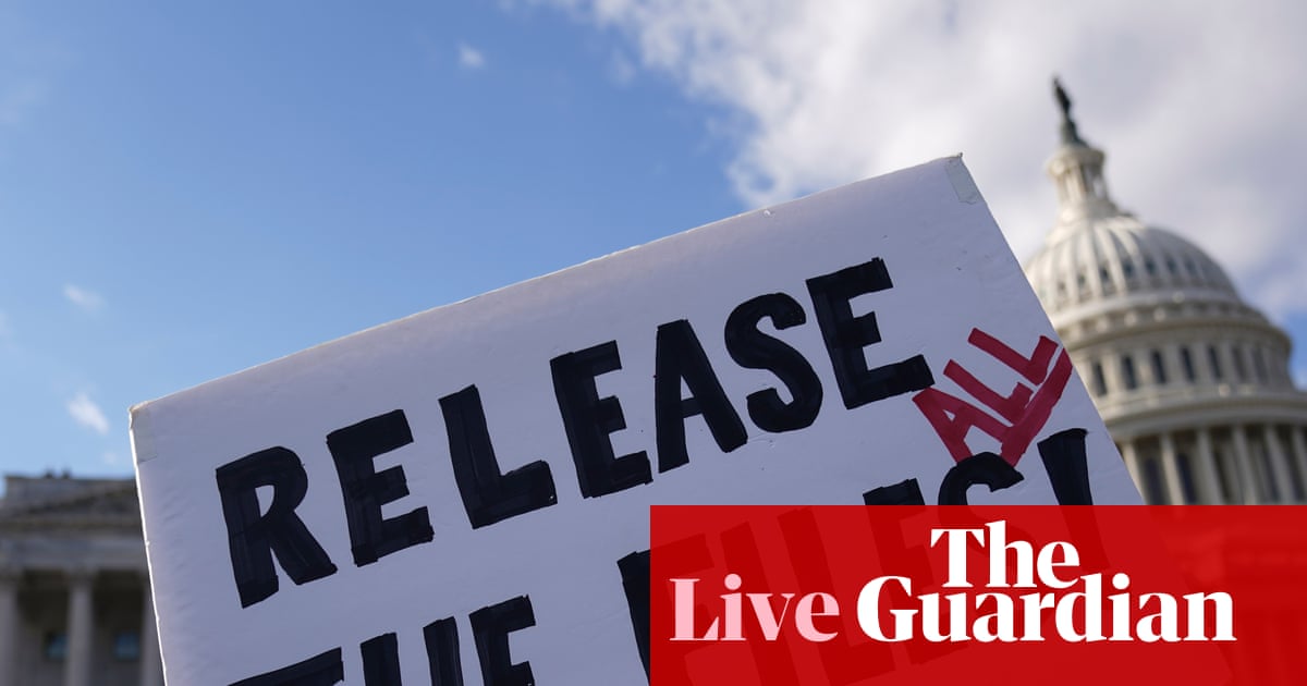 US government reopens after shutdown with House to vote on Epstein files next week – politics live