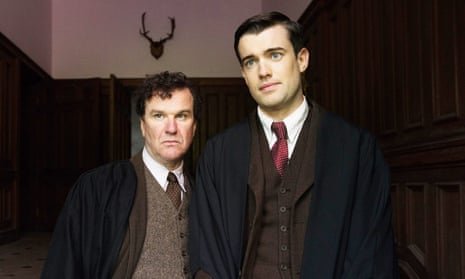 Douglas Hodge as Captain Grimes and Jack Whitehall as Paul Pennyfeather in the 2017 adaptation of Evelyn Waugh’s Decline and Fall.