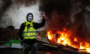 The gilets jaunes movement started off as a protest against fuel-tax rises but it has now morphed into an anti-Macron one. 5184.jpg?width=300&quality=85&auto=forma