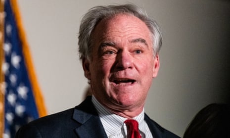 Tim Kaine at the Capitol in Washington DC on 18 January 2022.