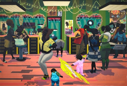 School of Beauty, School of Culture by Kerry James Marshall, 2012.