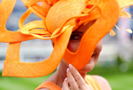 A racegoer during day one of Royal Ascot.