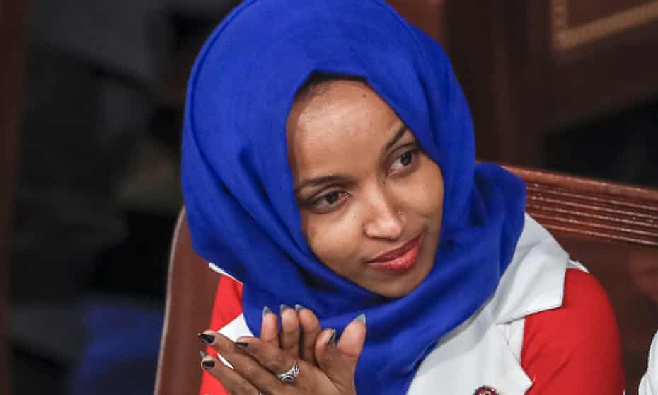 Ilhan Omar,Rashida Tlaib<br>FILE - In this Feb. 5, 2019, file photo, Rep. Ilhan Omar, D-Minn., listens to President Donald Trump’s State of the Union speech, at the Capitol in Washington. Omar “unequivocally” apologized Monday, Feb. 11, 2019, for tweets suggesting that members of Congress support Israel because they are being paid to do so, which drew bipartisan criticism and a rebuke from House Speaker Nancy Pelosi. (AP Photo/J. Scott Applewhite, File)
