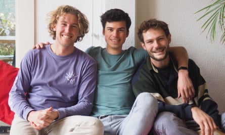 Ilya Kneppelhout, Jordy van Bennekom and Valentijn Klok, founders of The Offline Club.