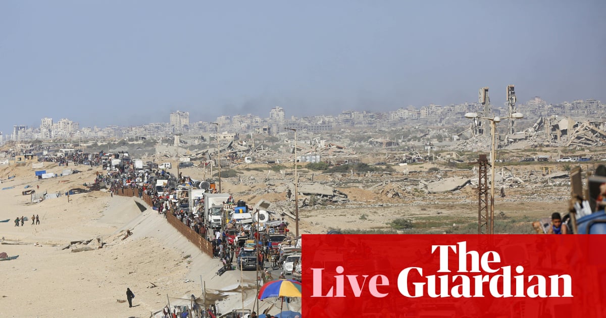 Israel says it has opened temporary' route for residents to flee Gaza City after launching ground offensive  Middle East crisis live