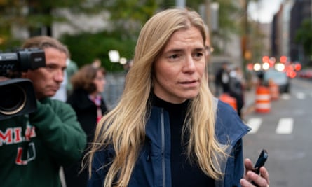 Graham Chase Robinson leaves federal court in New York.