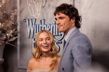 Robbie and Elordi at the Australian premiere of the film.