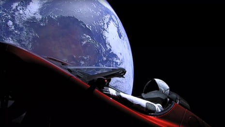 Timelapse of Elon Musk's dummy astronaut orbiting Earth in a Tesla – video