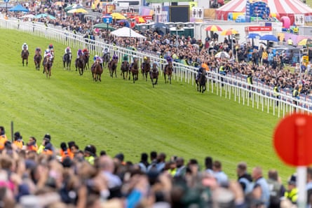 Racing fans enjoy the Derby on Saturday