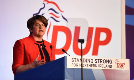 Arlene Foster speaking during the DUP annual conference.