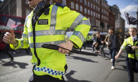 Police run down Whitehall
