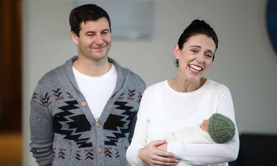 NZ prime minister Jacinda Ardern and partner Clarke Gayford