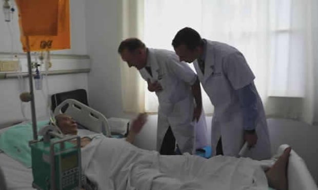 Liu Xiaobo is visited in hospital by foreign doctors on Saturday in Shenyang.