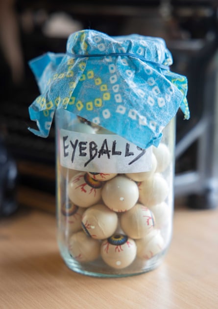 A handy jar of eyeballs.