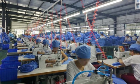 PPE factory in Dandong in China