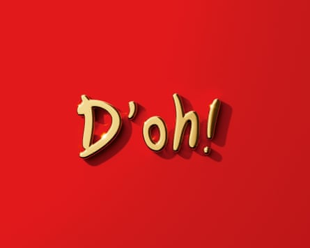 Illustration of the word ‘D’oh!’ against a red background