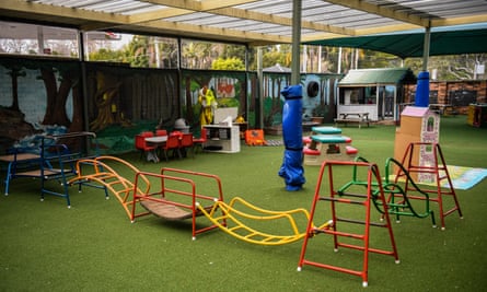 A playground at a childcare centre.