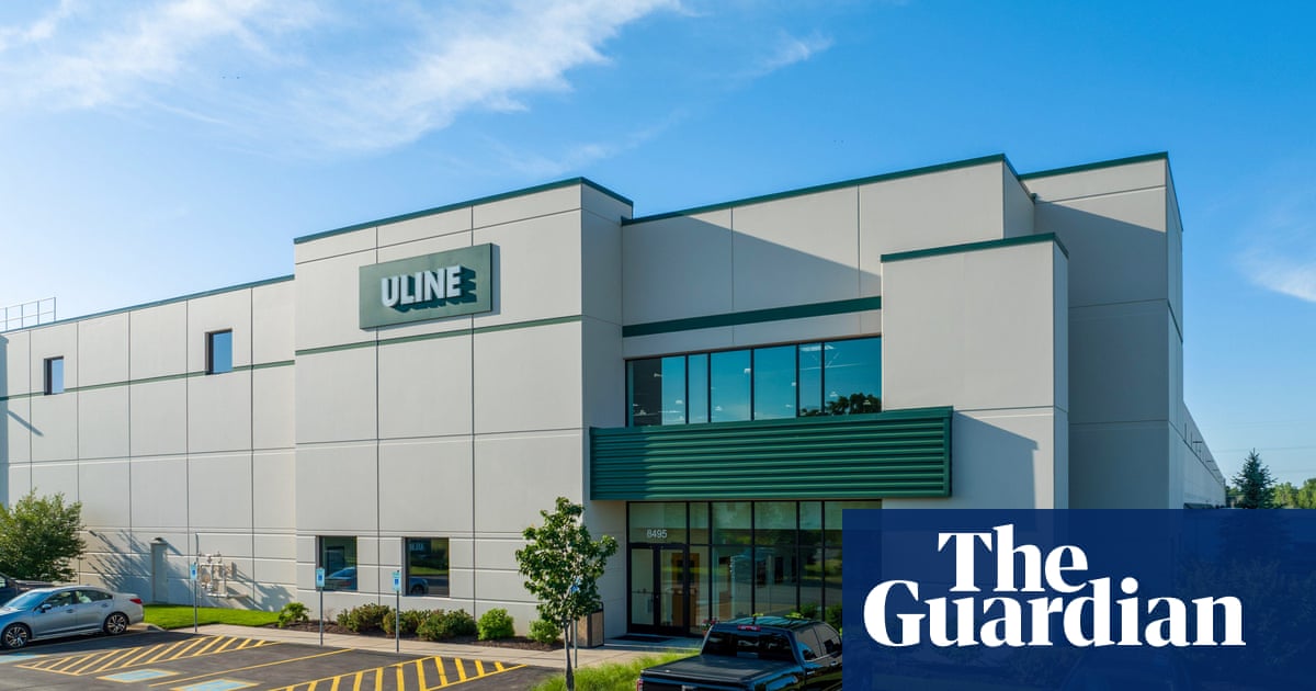 JD Vance delivers economic remarks at Uline, the world’s premier supplier of cardboard boxes, packing peanuts, and soft-focus fascism.