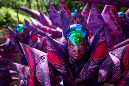 Shapeshifter … one of Poppet’s 10 puppeteers.