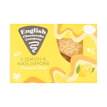 English Cheesecake Company 2 Lemon & Mascarpone Cheesecake Slices 180g