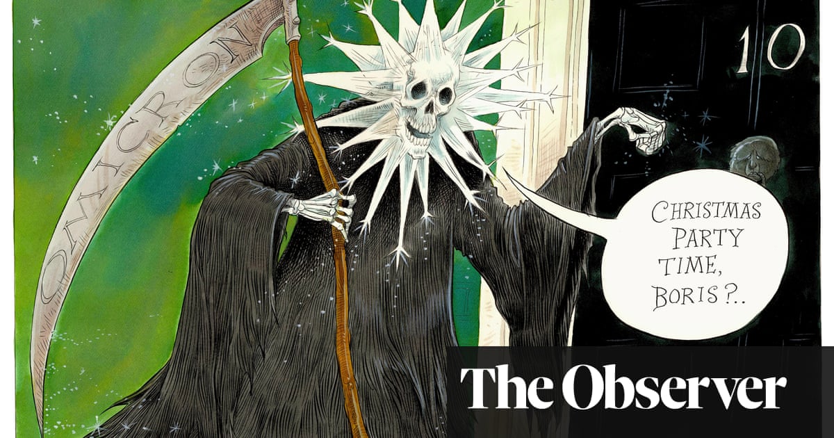 The Grim Reaper knocks on Number 10 - dibujos animados