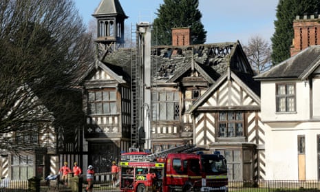 Wythenshawe Hall after the fire