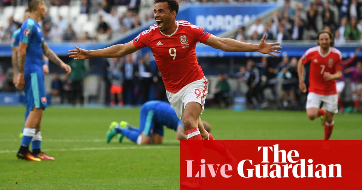 Wales 2 1 Slovakia Euro 16 As It Happened Football The Guardian