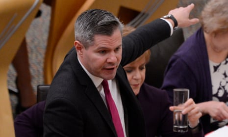 Scottish finance secretary Derek Mackay presents his draft budget for 2019-20 to the Scottish parliament