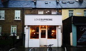 Exterior of Love Supreme coffee shop in Dublin's Stoneybatter neighbourhood.
