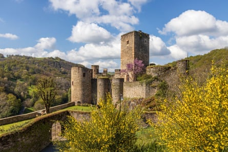A haven … Belcastel, Aveyron, France, the 11th century castle (and village) restored by Pouillon up to his death.