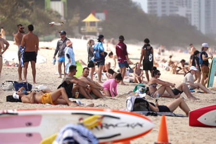 Surfers Paradise beach on the Gold Coast.