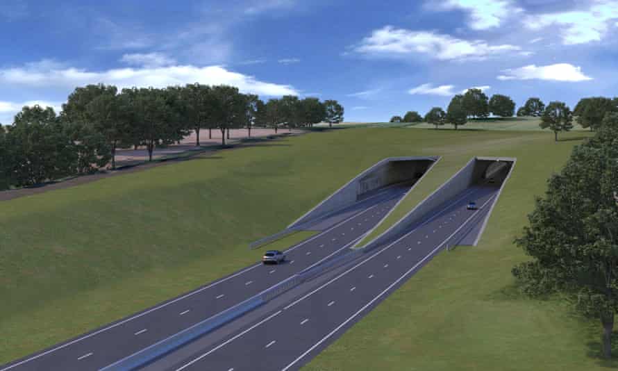 An impression of the proposed tunnel.