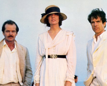 Diane Keaton flanked Jack Nicholson and Warren Beatty in Reds, 1981.
