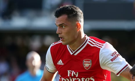 Arsenal’s captain Granit Xhaka warned his teammates: ‘We cannot give a performance like this in the second half.’