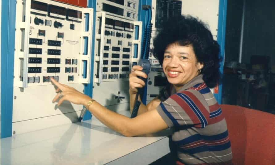 Christine Darden (nee Mann) in the control room of Nasa Langley’s Unitary Plan Wind Tunnel in 1975.