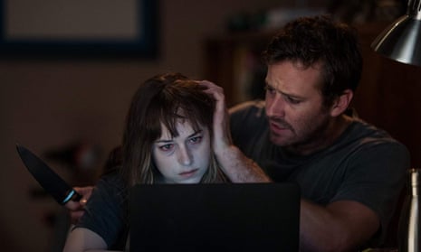 Controversial choice … Dakota Johnson and Armie Hammer in Wounds
