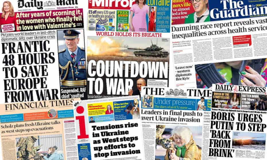 composite of front pages