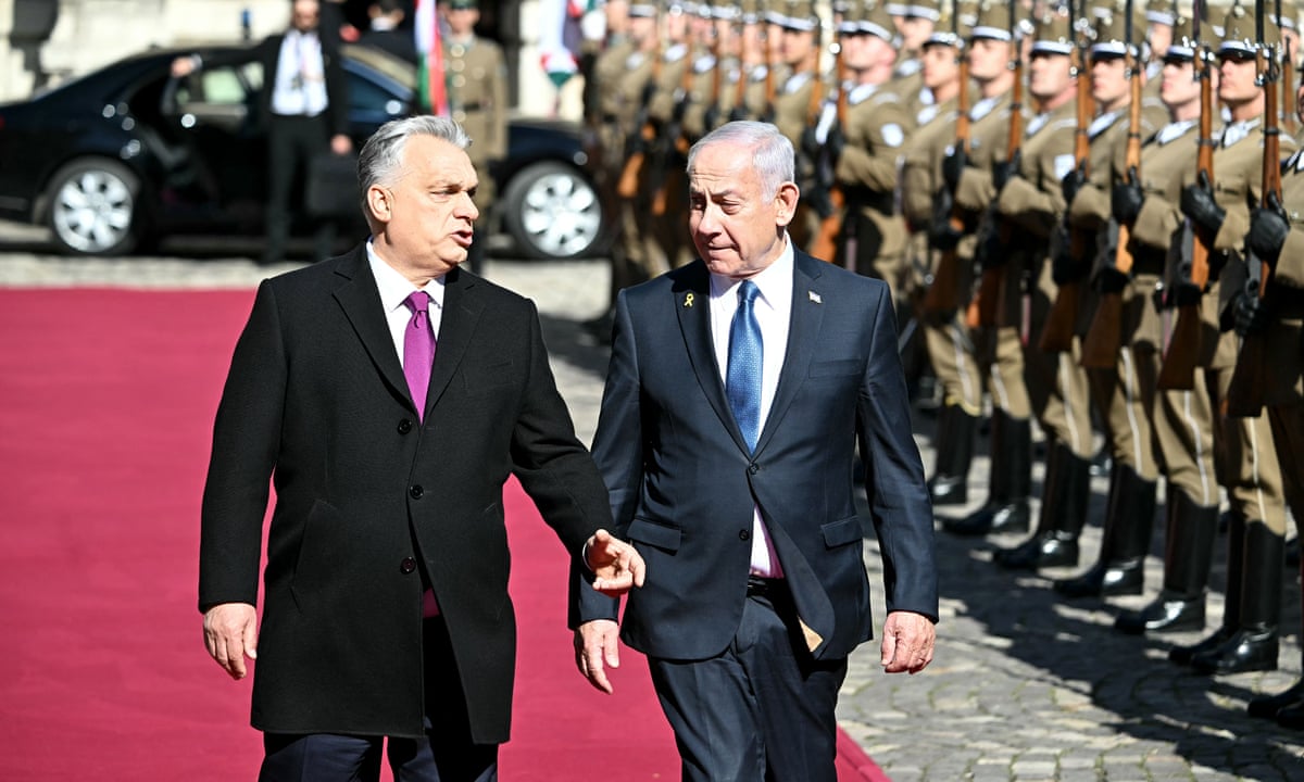 Netanyahu visits Hungary as Orbán vows to defy ICC arrest warrant | Israel | The Guardian