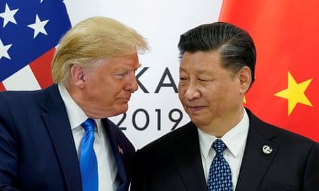 Donald Trump meets with China’s president, Xi Jinping, at the start of their bilateral meeting at the G20 leaders summit in Osaka, Japan, last year.