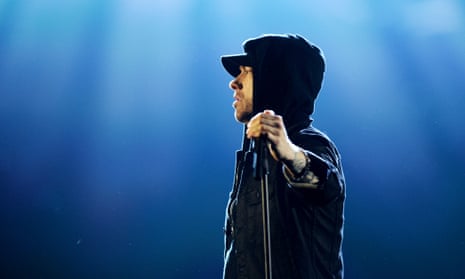 Rap god ... Eminem performing at the MTV EMAs last year.